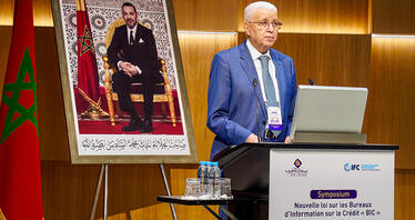 Allocution de Monsieur Abderrahim Bouazza, Directeur Général de Bank Al-Maghrib, à l’occasion du Symposium sur la loi relative aux Bureaux d’Information sur le Crédit