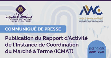 Publication du rapport d’activité de l’instance de coordination du marché à terme (ICMAT) – exercices 2019-2025