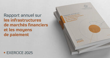 Rapport annuel sur les infrastructures de marchés financiers et les moyens de paiement
