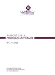 Rapport sur la politique monétaire - 2025
