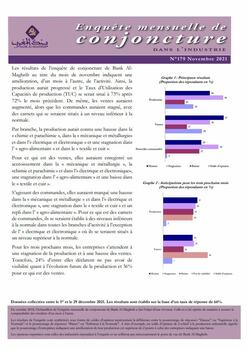 Enquête mensuelle de conjoncture dans l’industrie -  2021