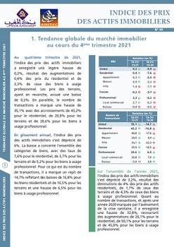 Indice des prix des actifs immobiliers - 2021