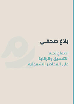 اجتماع لجنة التنسيق والرقابة على المخاطر الشمولية - 2020