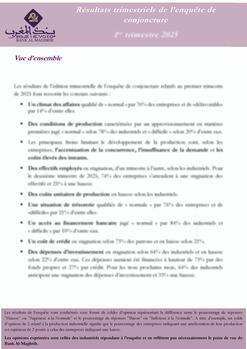 Résultats trimestriels de l’enquête de conjoncture - 2025