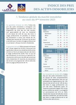 Indice des prix des actifs immobiliers - 2023