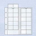 35-compartment sheets for coins, up to 27mm diameter