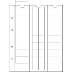 54-compartment sheets for coins, up to 20mm diameter